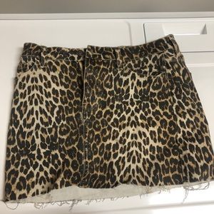 cute leopard skirt size m